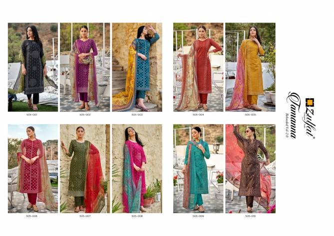 Tamanna 2 By Zulfat Printed Cotton Dress Material Catalog